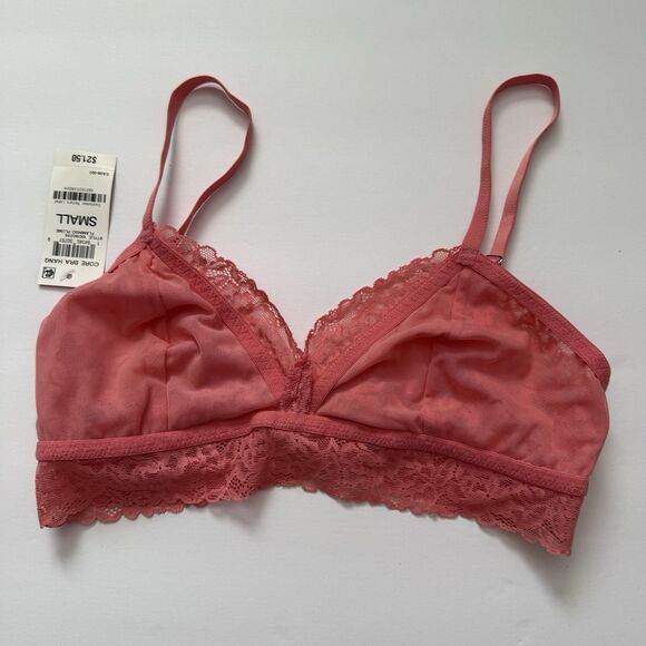 NWT State of Day Lace Retro Bralette 9 Colors Red Black White Green Blue Pink - Picture 5 of 7